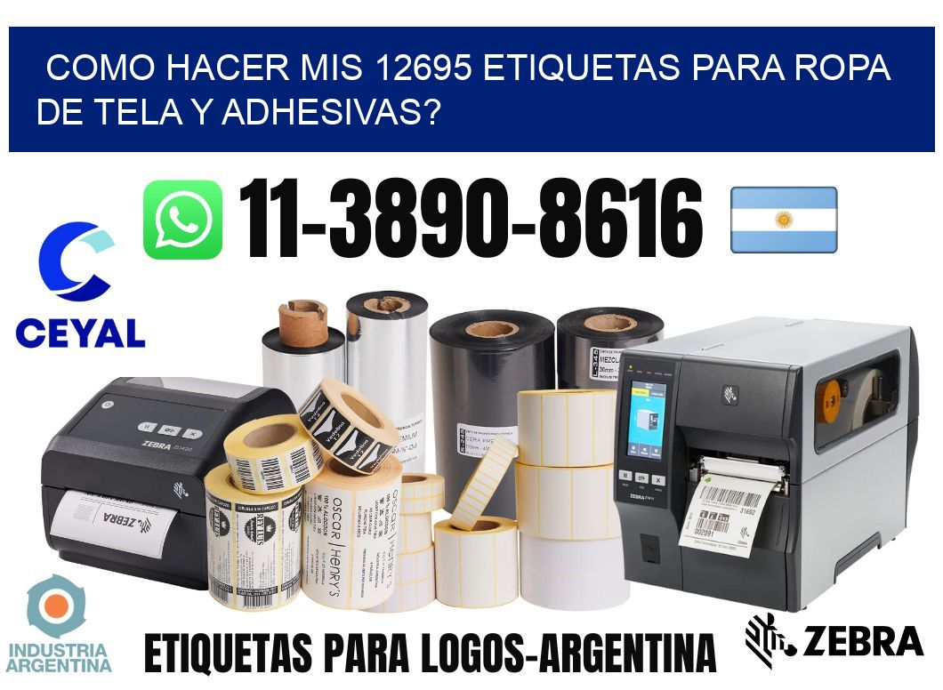 como hacer mis 12695 etiquetas para ropa de tela y adhesivas?