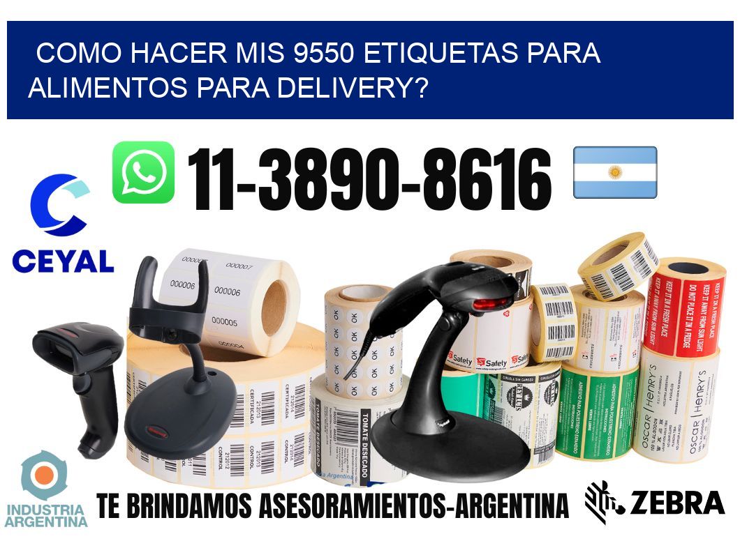 como hacer mis 9550 etiquetas para alimentos para delivery?