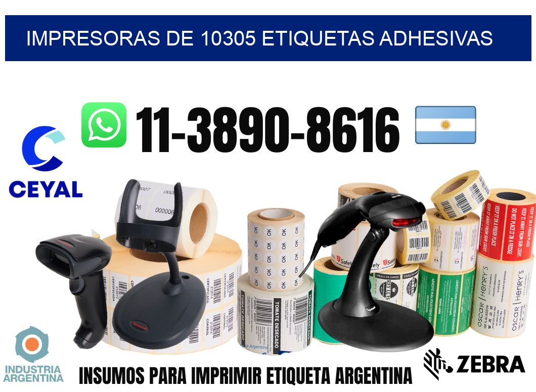 impresoras de 10305 etiquetas adhesivas