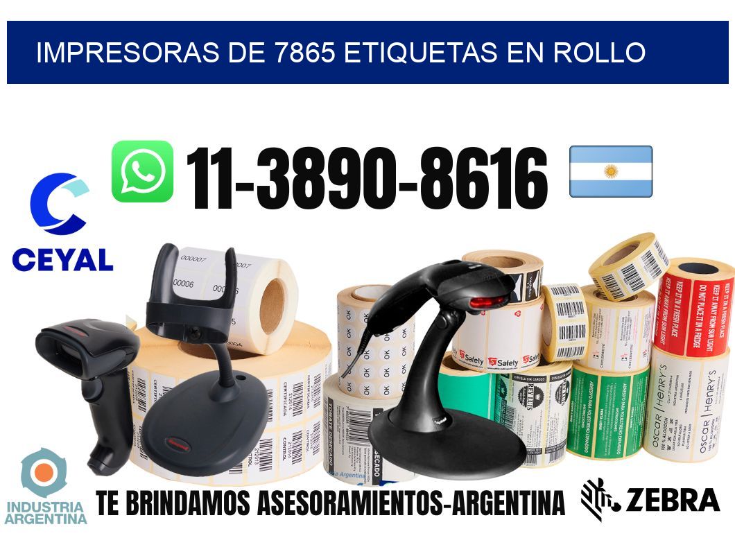 impresoras de 7865 etiquetas en rollo