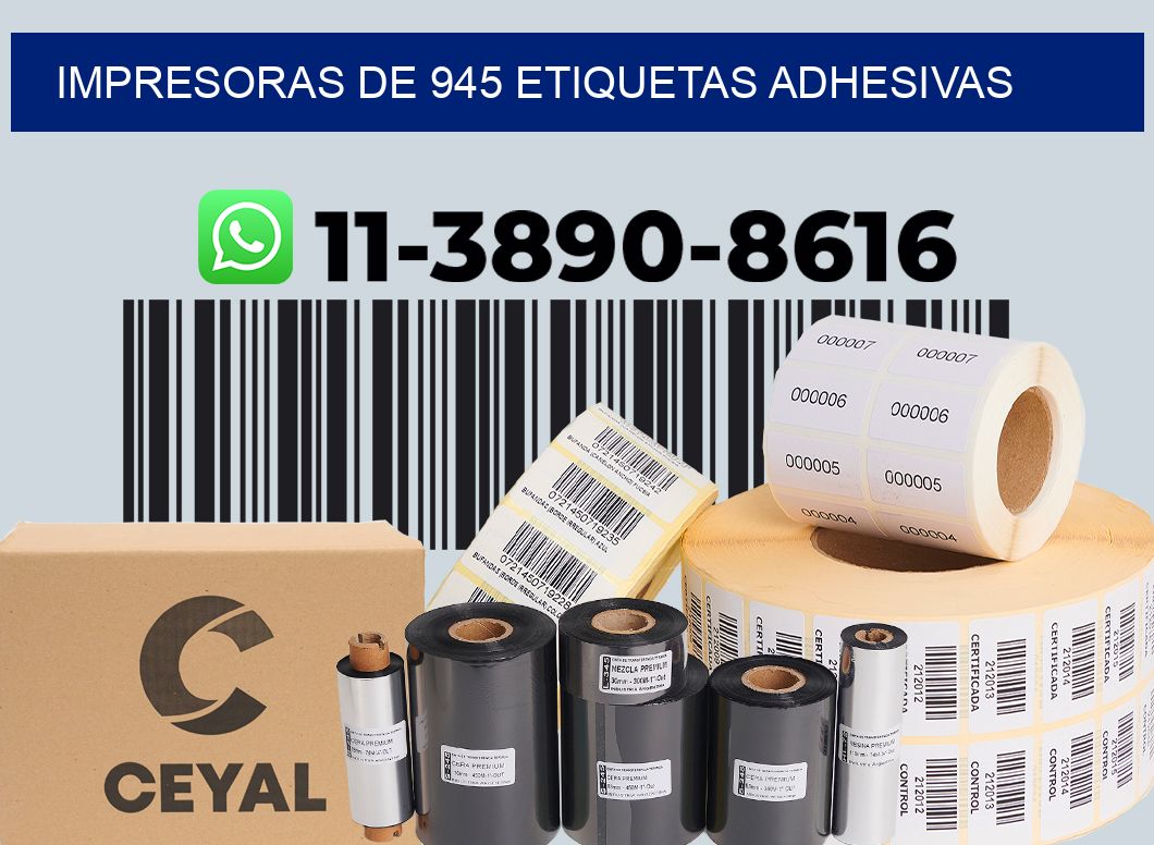 impresoras de 945 etiquetas adhesivas