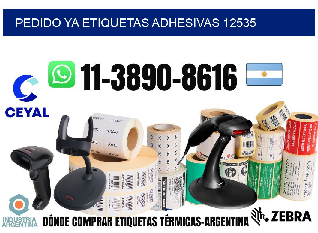 pedido ya etiquetas adhesivas 12535