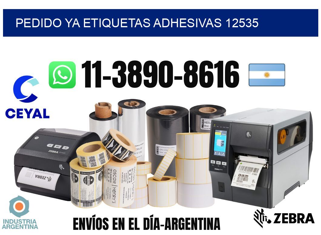 pedido ya etiquetas adhesivas 12535
