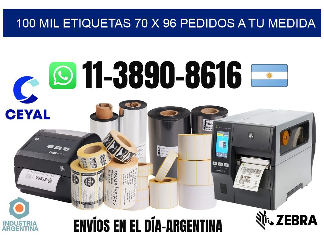 100 mil etiquetas 70 x 96 Pedidos a tu medida