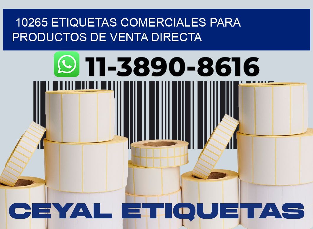 10265 Etiquetas comerciales para productos de venta directa