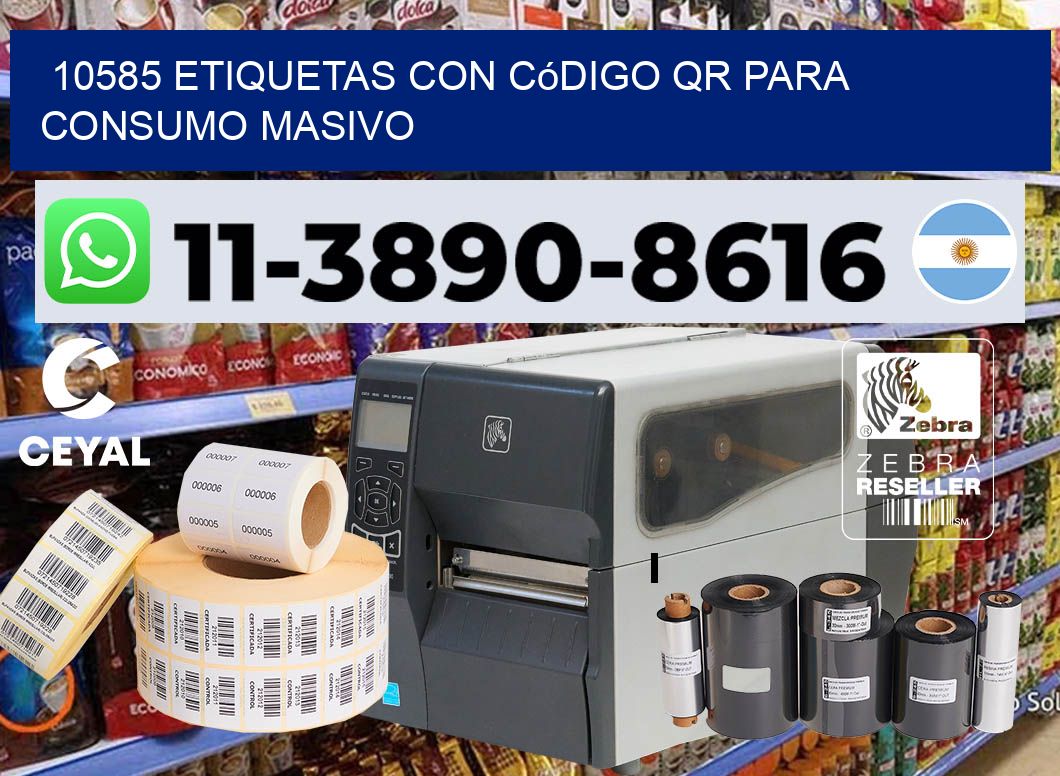 10585 Etiquetas con código QR para consumo masivo