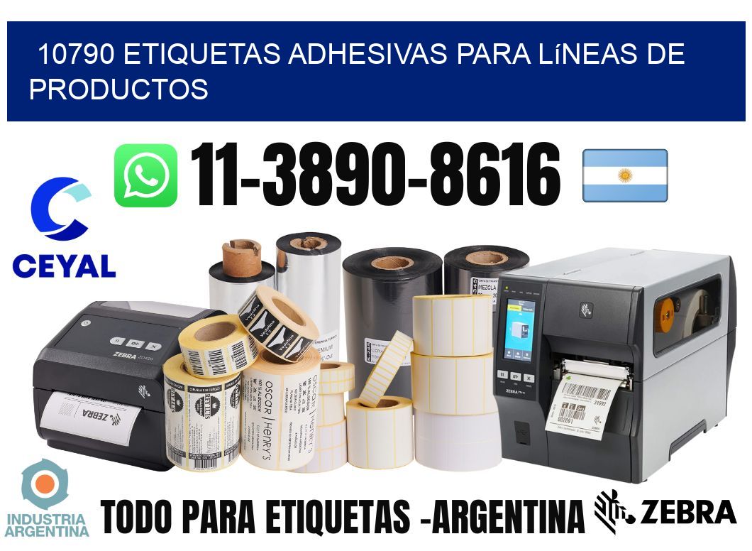 10790 Etiquetas adhesivas para líneas de productos