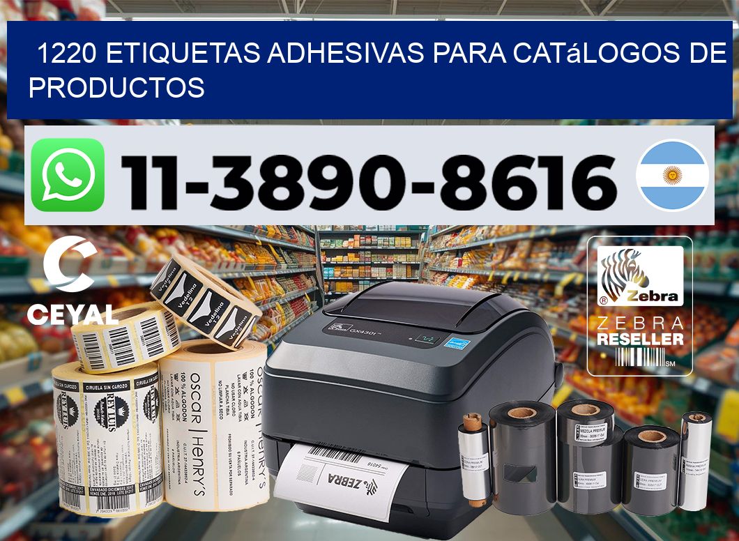 1220 Etiquetas adhesivas para catálogos de productos