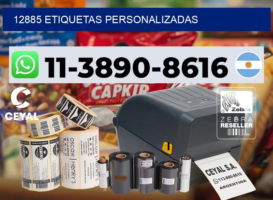 12885 etiquetas personalizadas