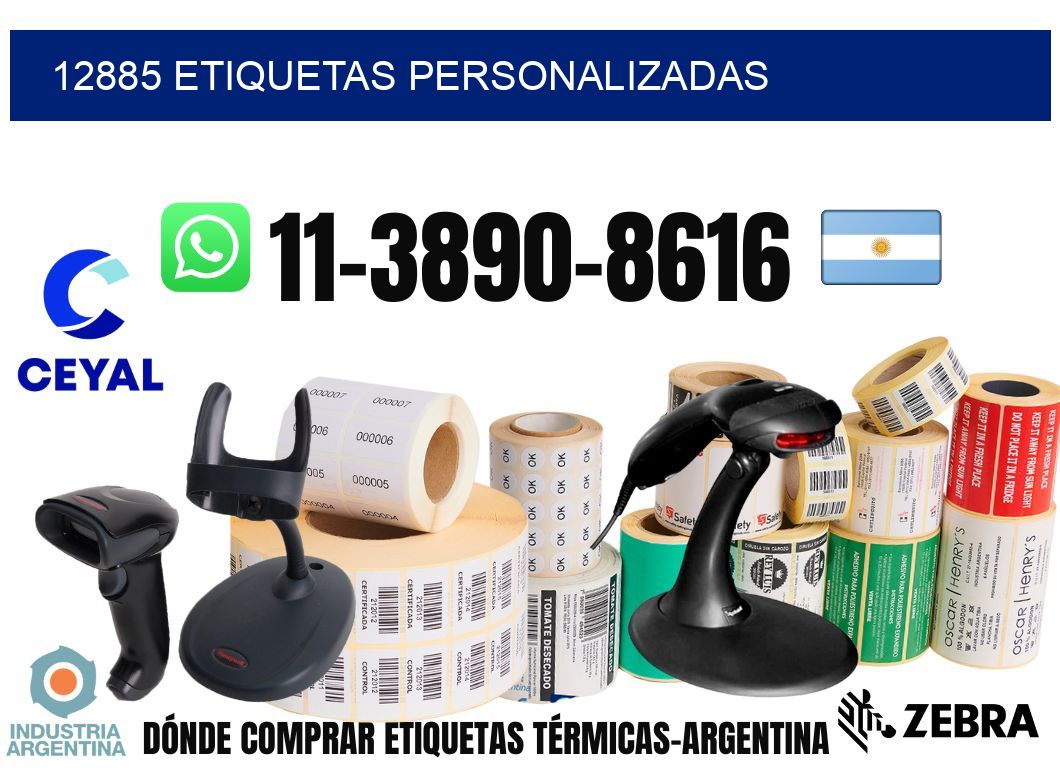 12885 etiquetas personalizadas