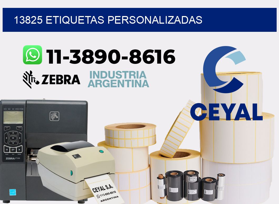 13825 etiquetas personalizadas