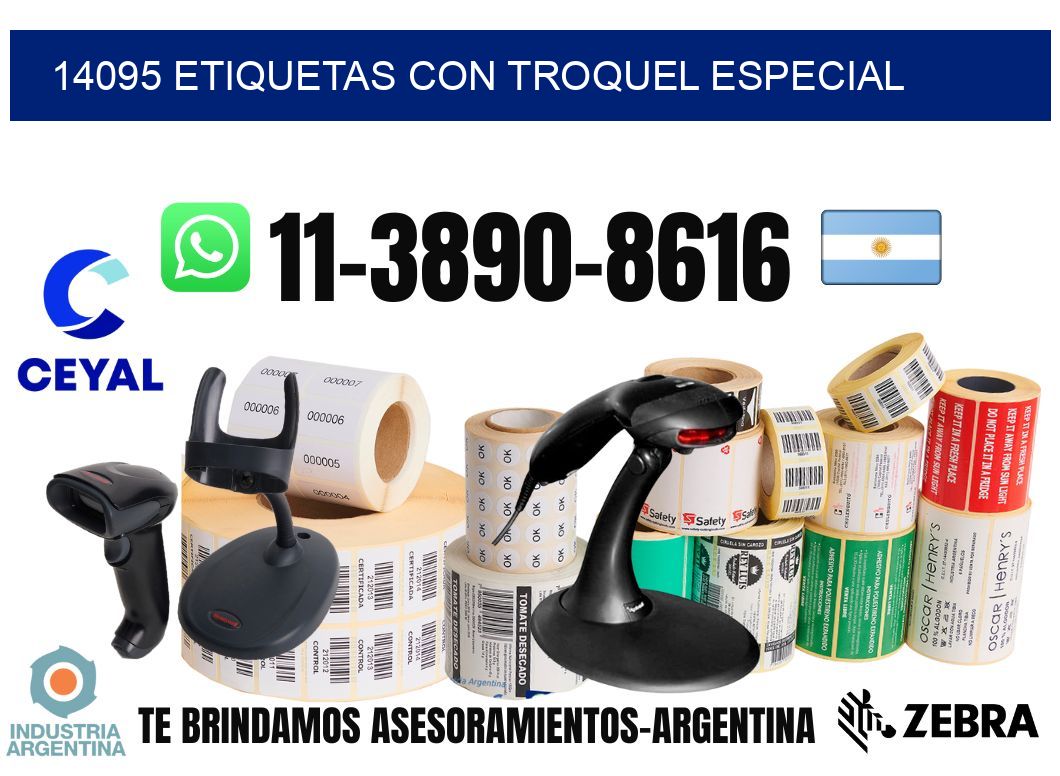 14095 Etiquetas con troquel especial