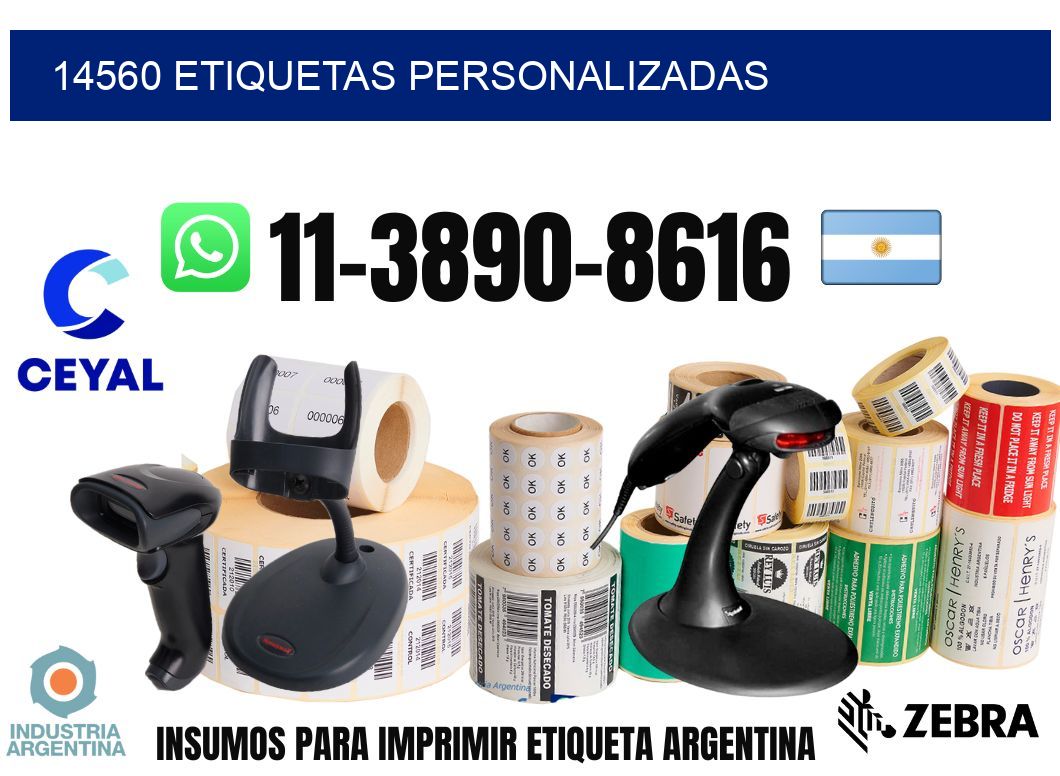 14560 etiquetas personalizadas