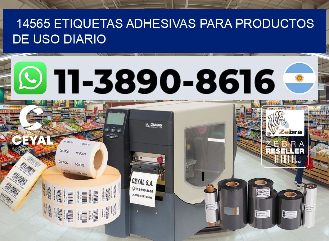 14565 Etiquetas adhesivas para productos de uso diario