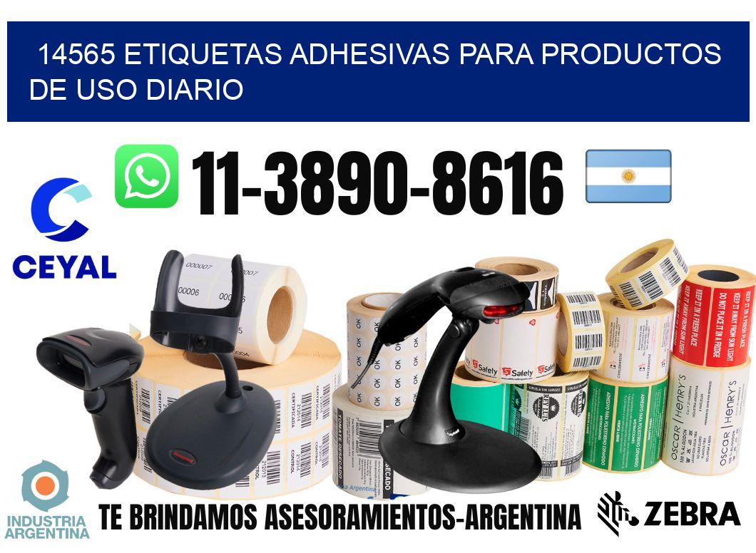 14565 Etiquetas adhesivas para productos de uso diario