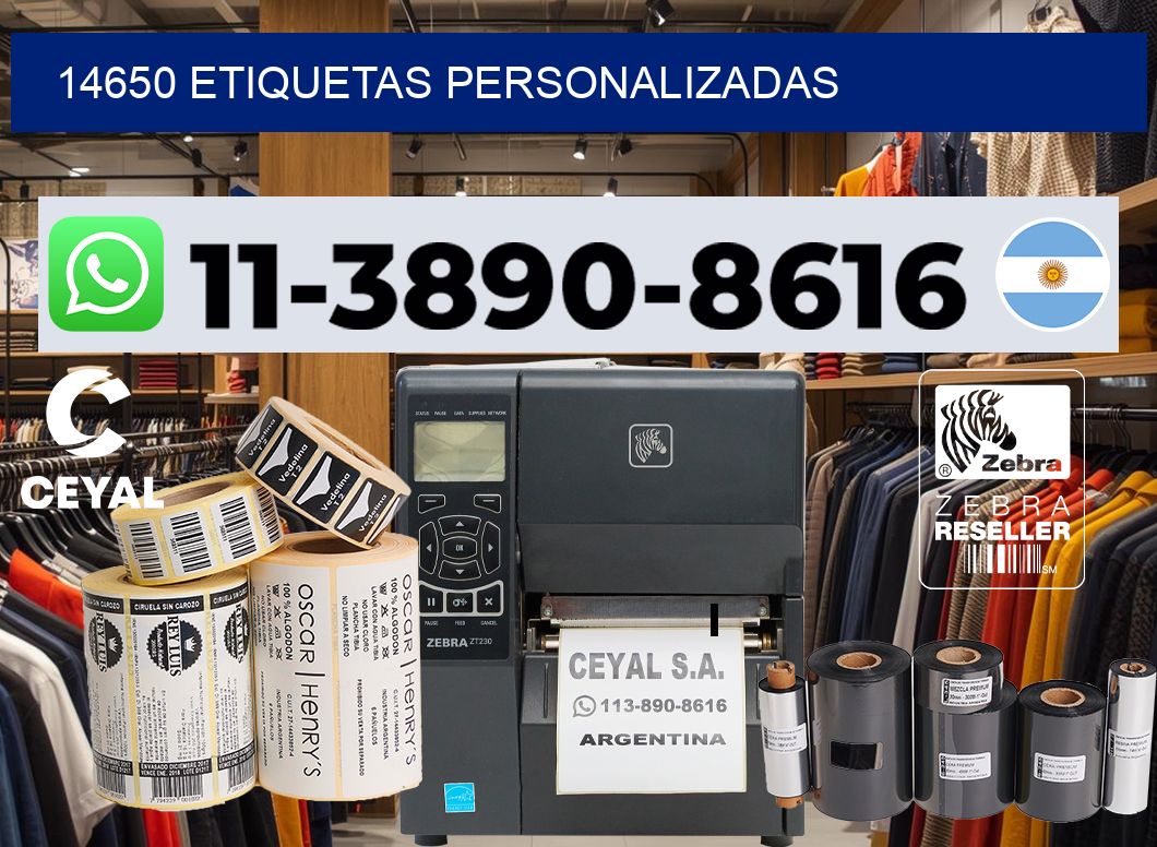 14650 etiquetas personalizadas