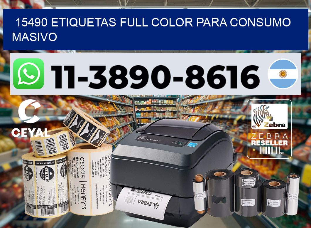 15490 Etiquetas full color para consumo masivo