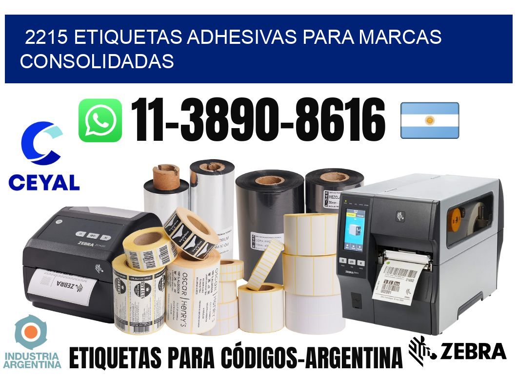 2215 Etiquetas adhesivas para marcas consolidadas