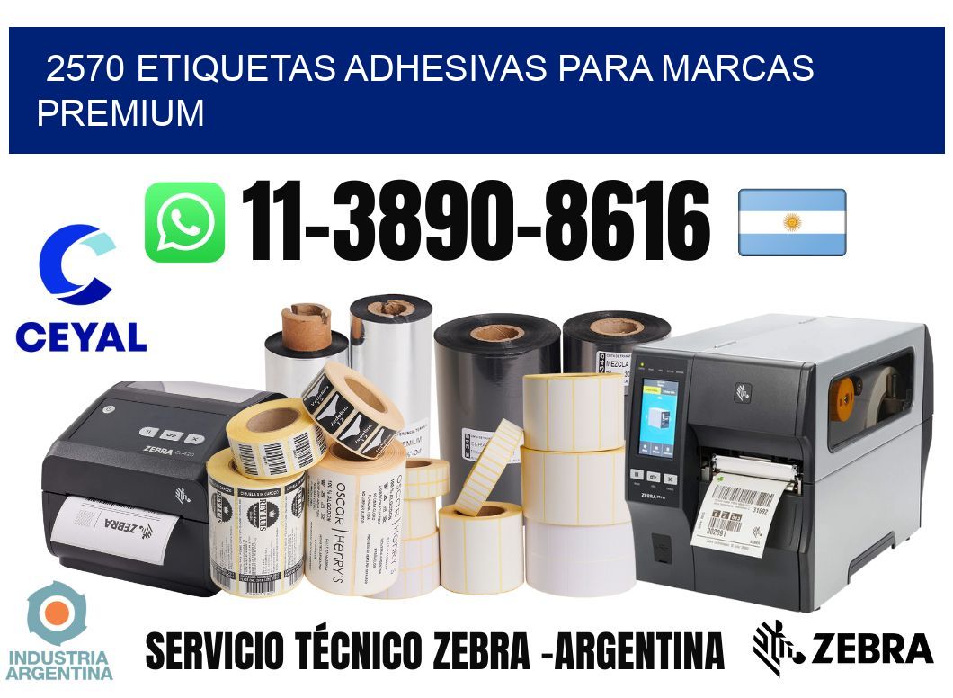 2570 Etiquetas adhesivas para marcas premium