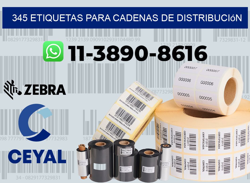 345 Etiquetas para cadenas de distribución