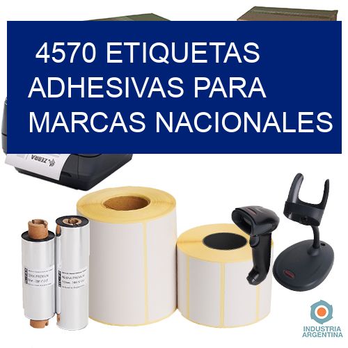 4570 Etiquetas adhesivas para marcas nacionales