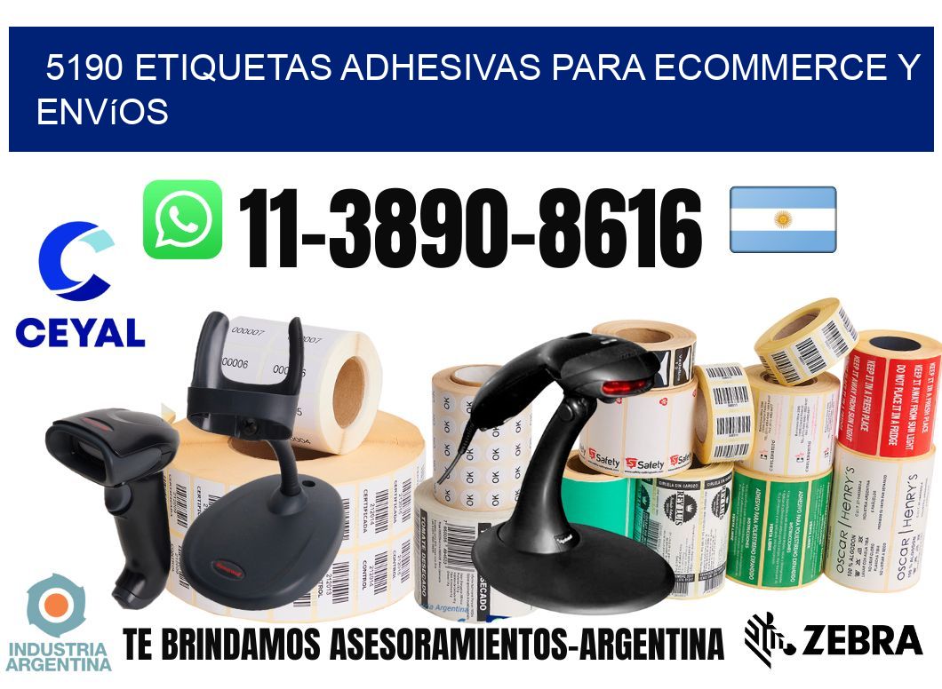 5190 Etiquetas adhesivas para ecommerce y envíos