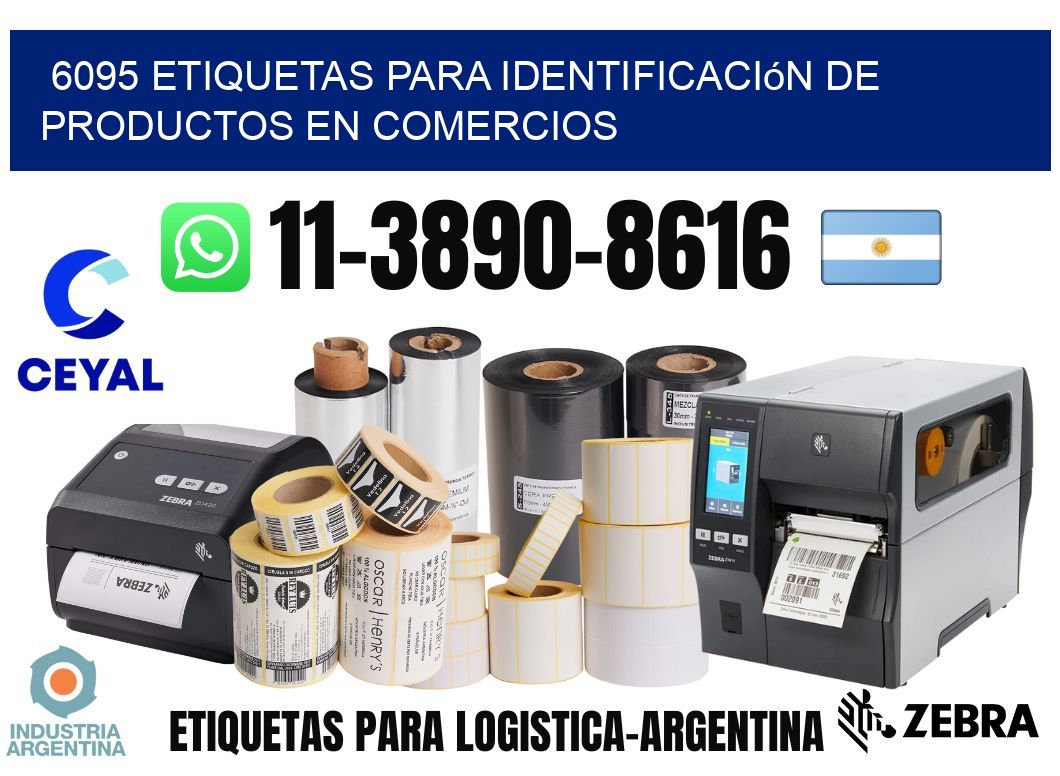 6095 Etiquetas para identificación de productos en comercios