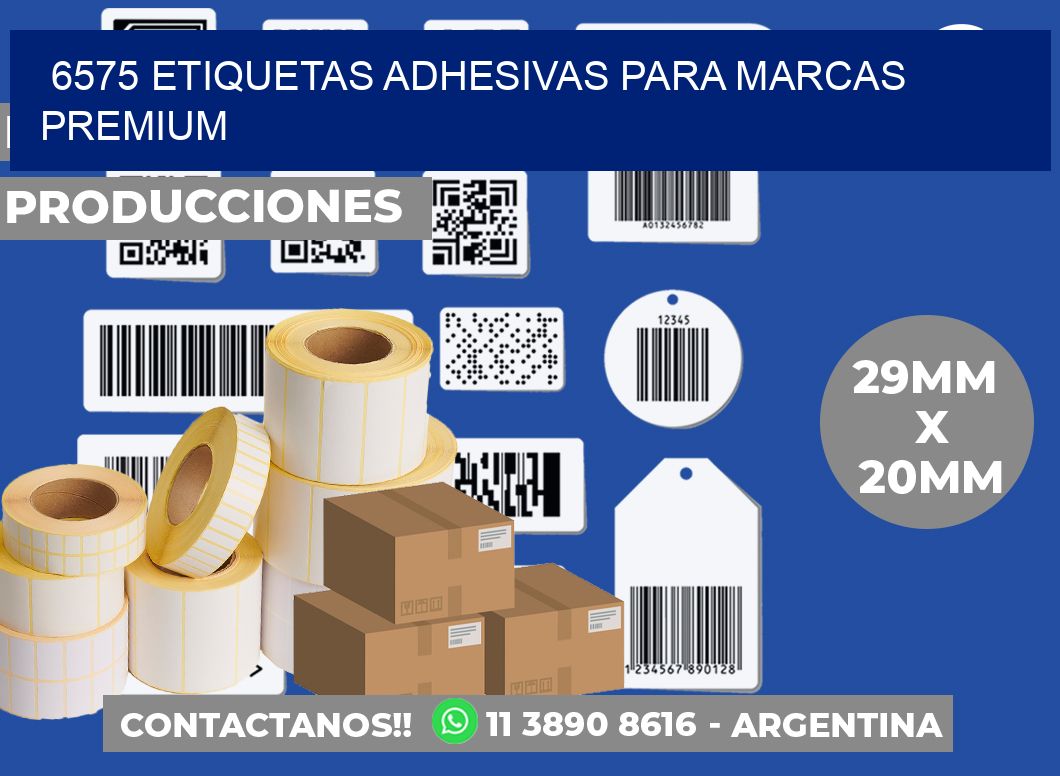 6575 Etiquetas adhesivas para marcas premium