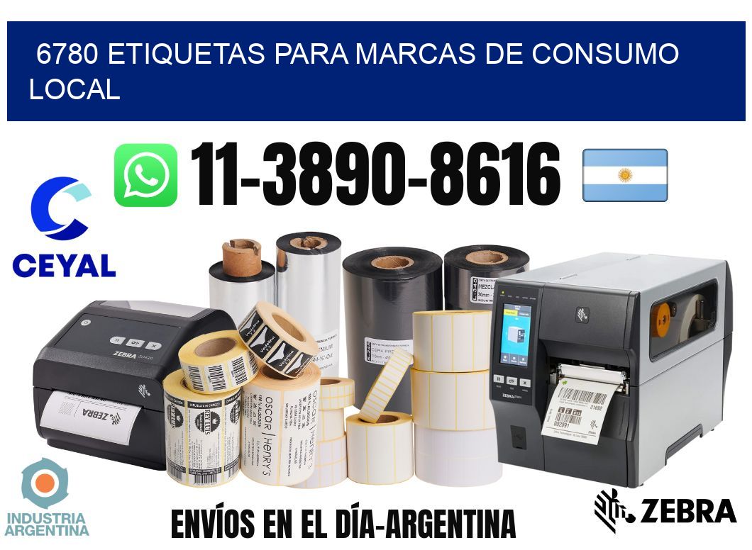 6780 Etiquetas para marcas de consumo local