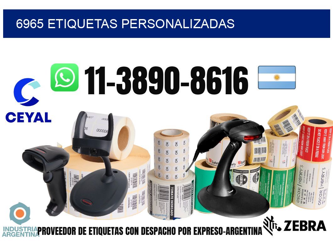 6965 etiquetas personalizadas