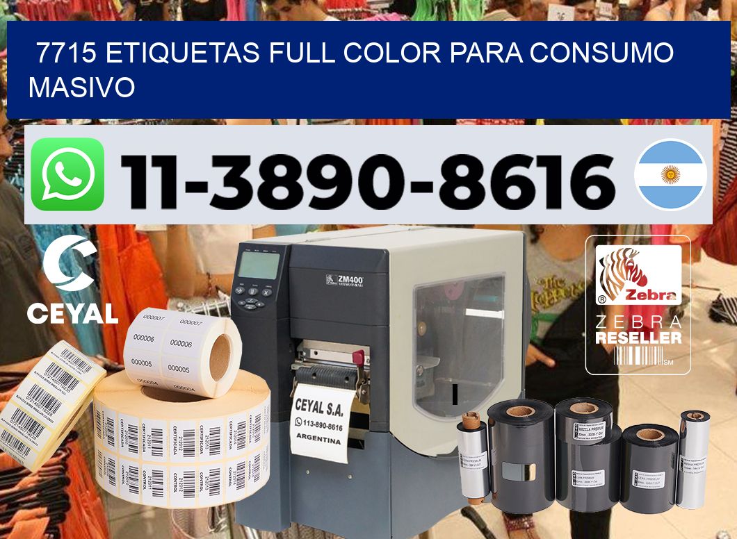 7715 Etiquetas full color para consumo masivo