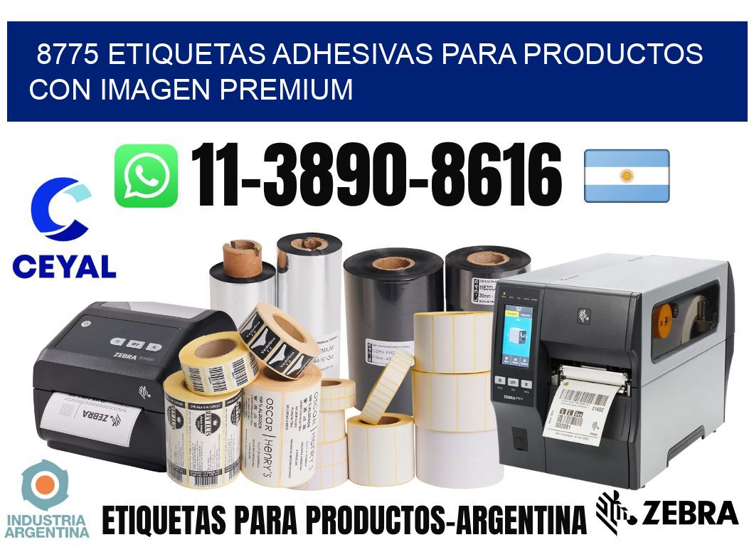 8775 Etiquetas adhesivas para productos con imagen premium