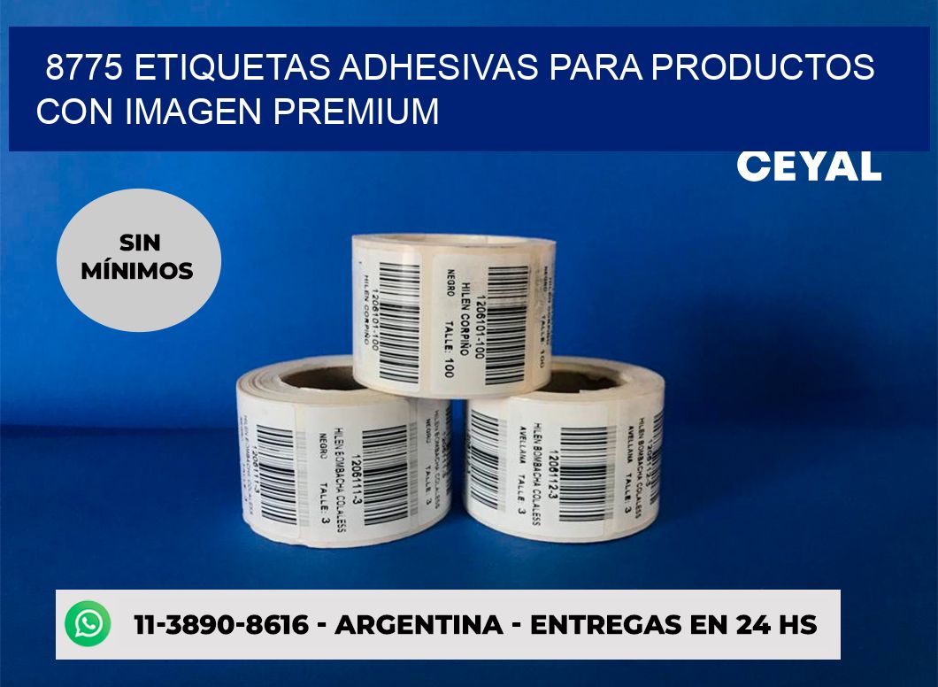 8775 Etiquetas adhesivas para productos con imagen premium