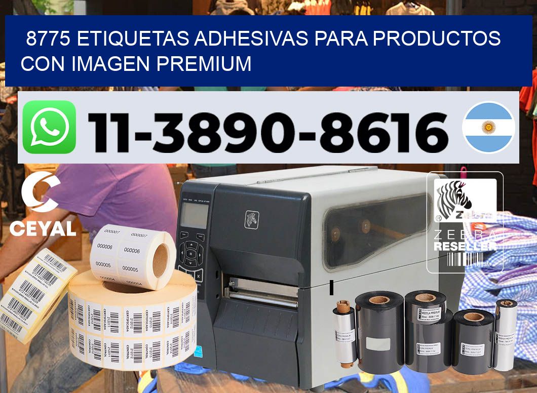 8775 Etiquetas adhesivas para productos con imagen premium