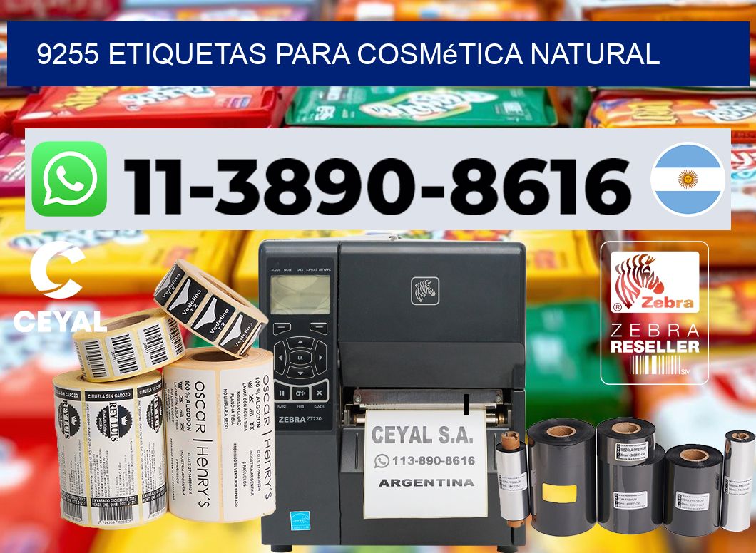 9255 Etiquetas para cosmética natural
