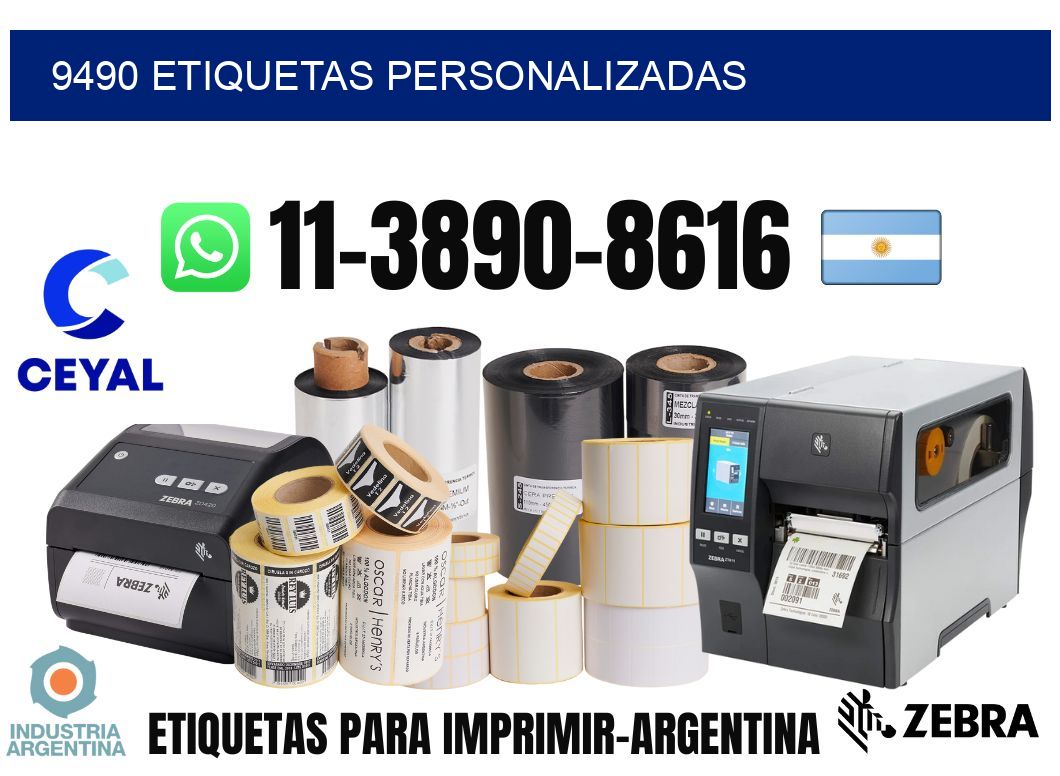9490 etiquetas personalizadas