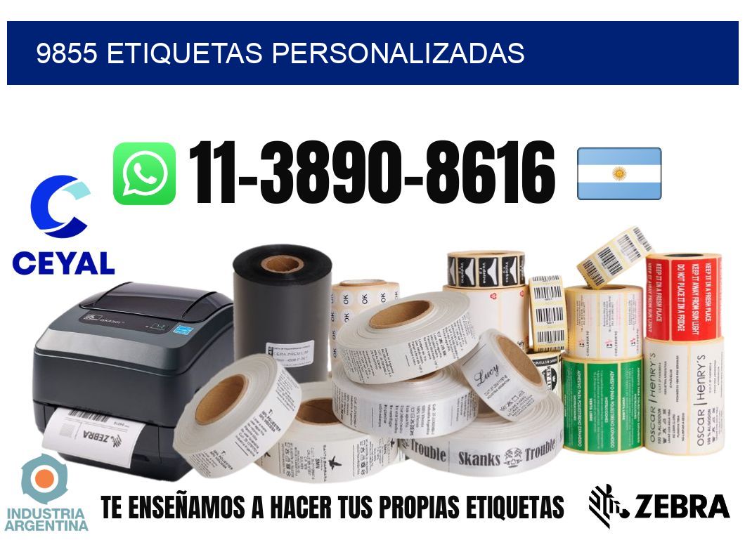 9855 etiquetas personalizadas