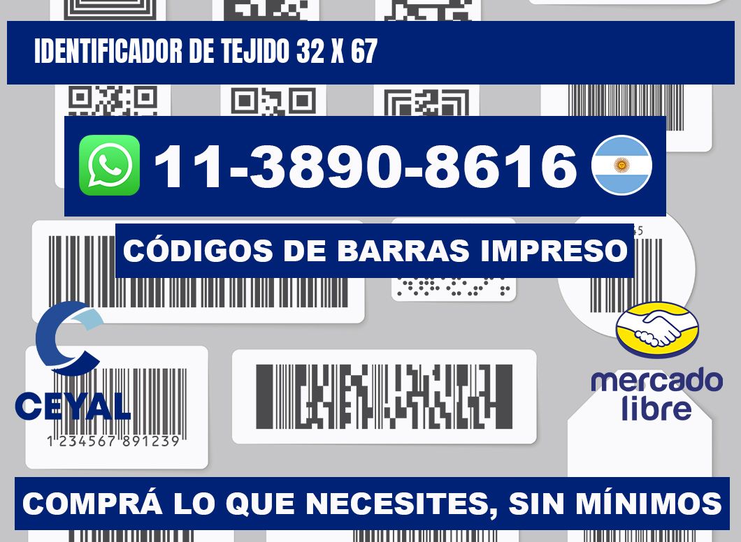 Identificador de tejido 32 x 67