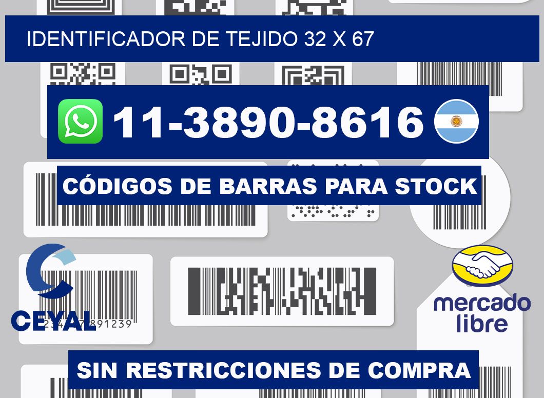 Identificador de tejido 32 x 67
