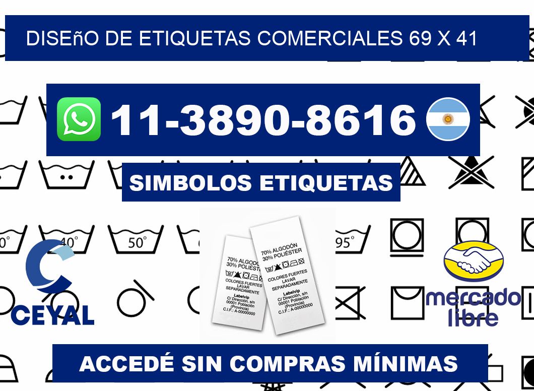 diseño de etiquetas comerciales 69 x 41
