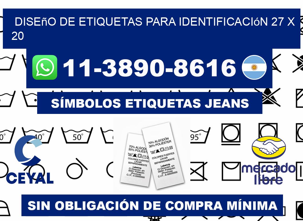 diseño de etiquetas para identificación 27 x 20