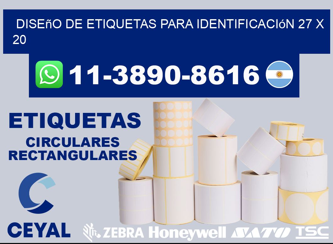 diseño de etiquetas para identificación 27 x 20