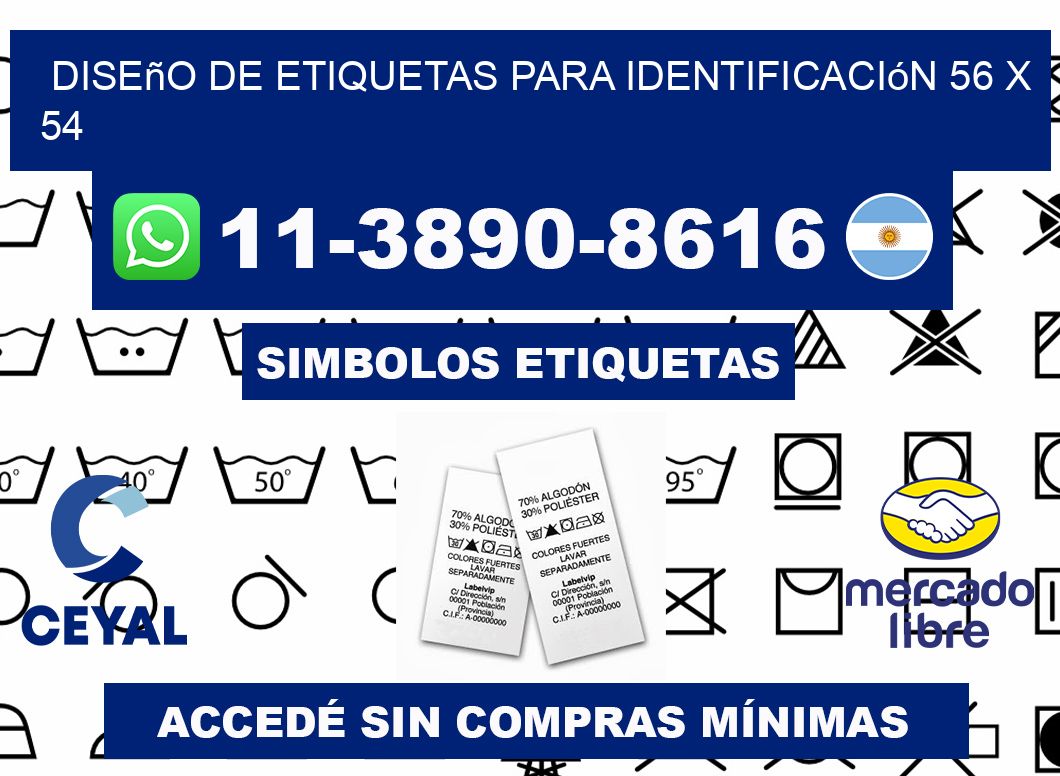 diseño de etiquetas para identificación 56 x 54