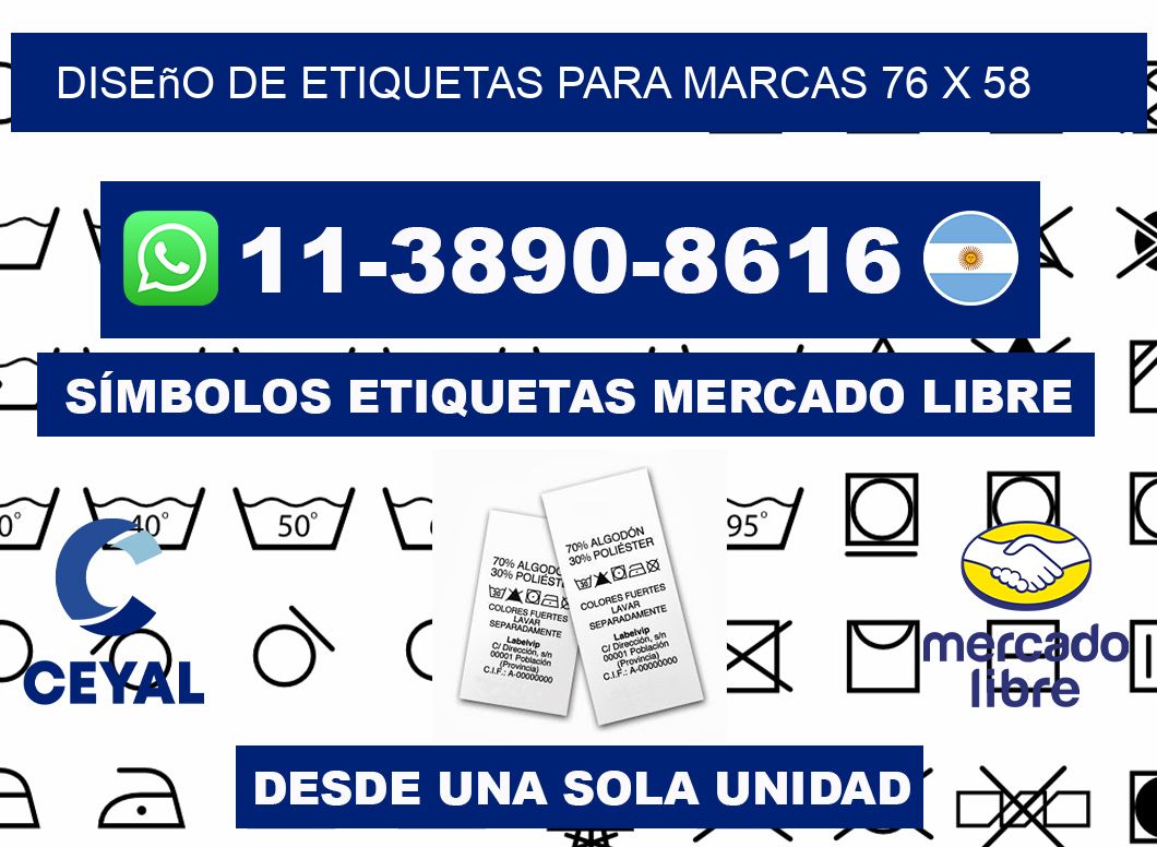 diseño de etiquetas para marcas 76 x 58