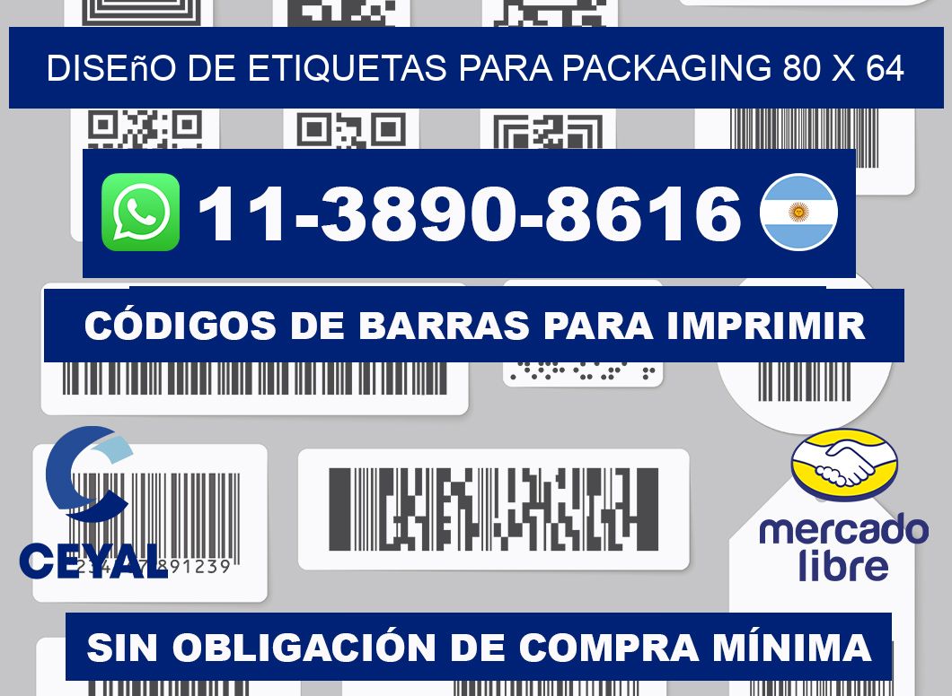 diseño de etiquetas para packaging 80 x 64