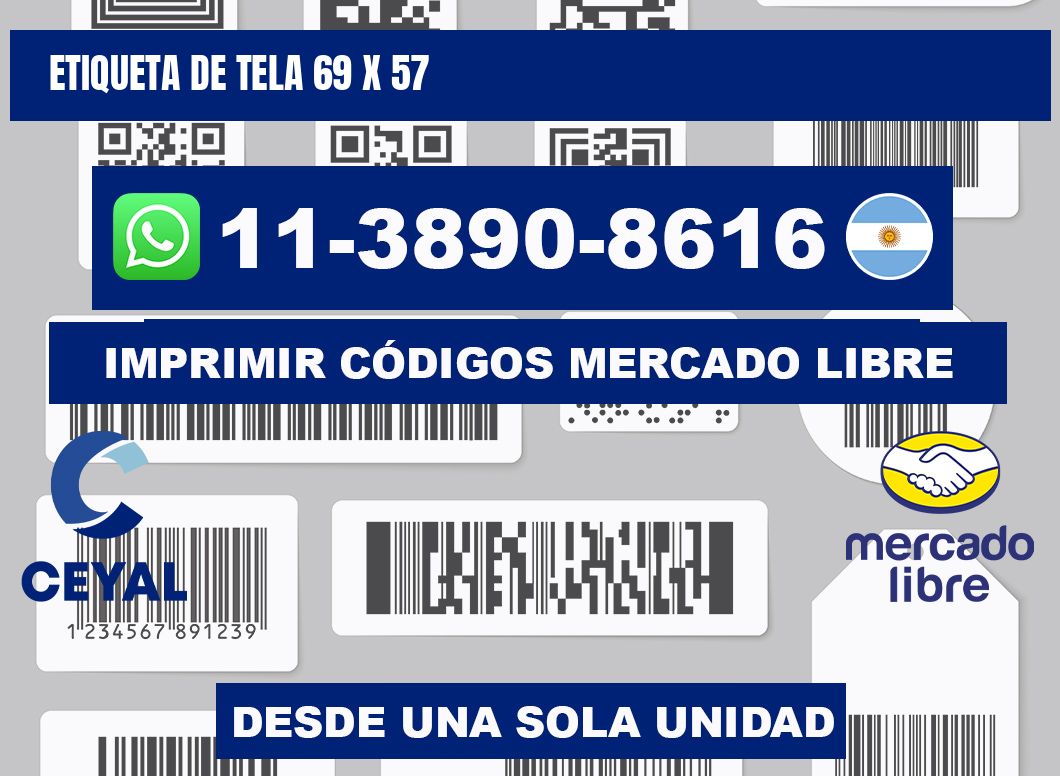 etiqueta de tela 69 x 57