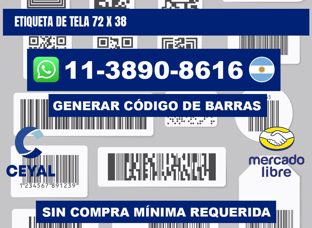 etiqueta de tela 72 x 38