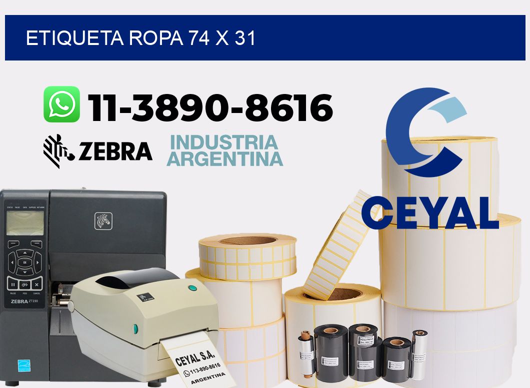 etiqueta ropa 74 x 31