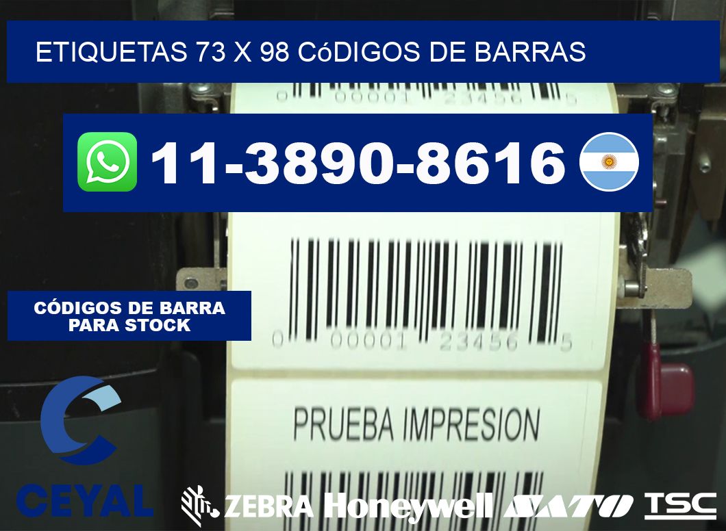 etiquetas 73 x 98 códigos de barras