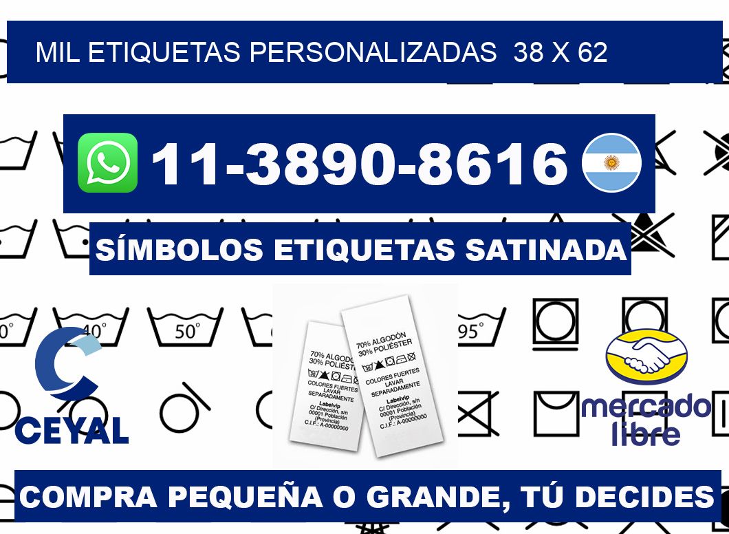 mil etiquetas personalizadas 38 x 62